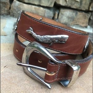 Endangered Species Leather Belt